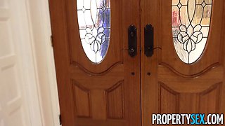 Propertysex hot prosperous french female knocks on my door and fucks me
