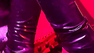Rubber & Ava Fetishart Give Perv a Latex Footjob Part 1