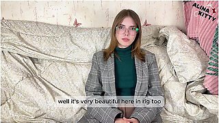 Hired A Russian Tutor But Had No Money She Let Me Pay By Fucking Her