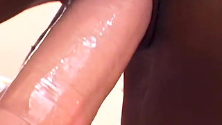 Petite Black Teen Rides a Monster Dildo in Her 1st Solo Video