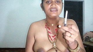 My Old Stepmother Caught Me Smoking and Seduced Me to Fuck Her