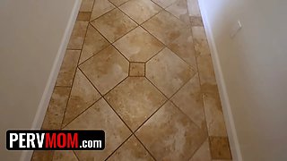 Pervmom - busty cougar stepmom Anissa Kate wears fabulous underwear only for her sonnie