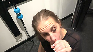 Quick Sneaky Gym Fuck! BBC Works Out Slutty MILF