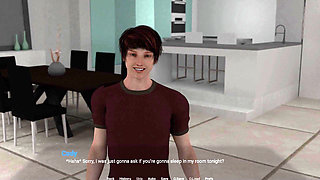 Away From Home 6: Eva's Footjob & Handjob Under Table to Liam