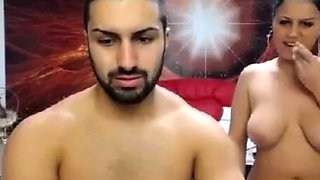 Hot Amateur Couple's Rough Sex Session on Webcam