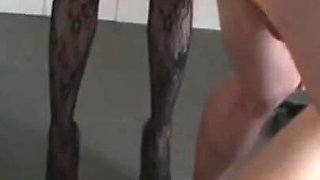 Humiliating guy kneeling