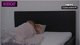 Amalia Davis And Kiss Cat - House Pt1: Shocking! Step Sis Fucked By Step Bro In Shared Bed Step Aunty Guards Door Till Cum In Mouth!