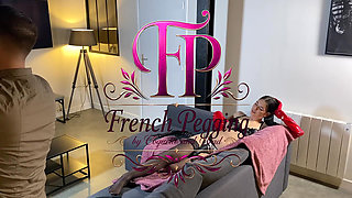 Femdom Strapon & Slave Training - I Order My Cameraman to Ejaculate on Her Face - French Pegging