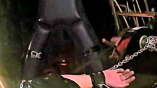 Stina Stone Femdom Handjob Tease Denial Facesitting by Mistress in Leather Gloves Part 1