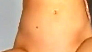 Trans Blonde Slut Drooling on Throbbing Cock POV