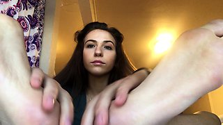 cum on these feet with a joi