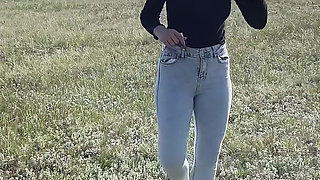 Public Pissing Compilation in Nature! Car Trip! POV!