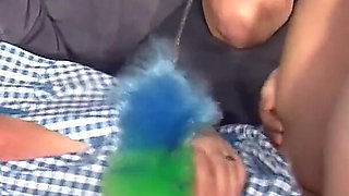 Wild Group Dildo Play and Hot Maid Gets Fucked Hard