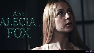 Smiling Alecia and Clemence's parasite porn