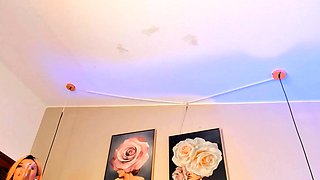 Sexy Blonde Toys Her Pussy Close Up