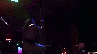 Hot Mexican Stripper Blows and Swallows Old Man Load