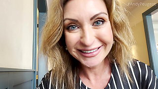 Public POV Blowjob From Hot Big Tits MILF Julia North Inside Coffee Shop