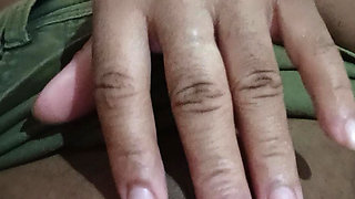 Girl caught in bed masturbating