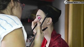 Petite action with romantic Adelle Unicorn and Adelle from Bravo Models