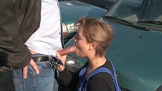 Petra Wegat German Amateur Car Sex - Big Tits Blonde Fucking on Bonnet