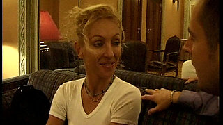 Mature Blonde Stretched Wide in Sloppy Anal Fingering Orgy