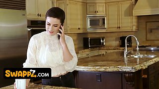 Huge boobed stepmoms Kenzie Taylor and Olive Glass arrange a naughty son interchange
