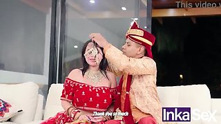 Step Dad Orgy with Stepsisters After Hindu Wedding - Michelle Aldrete & Latina Gostosas