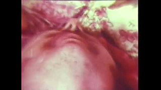 Vintage Threesome with Hairy Blonde Teen Suzanne Fields Takes Big Cock