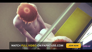 My Hero Academia Hentai - Uraraka Footjob and Fucked by Boy on the Train - Japanese Asian Manga Anime Game Porn