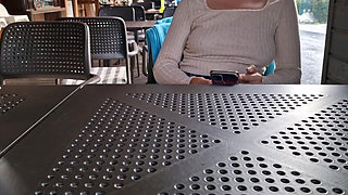 Flashing of Tits in a Restaurant