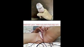 My lover cums on the table