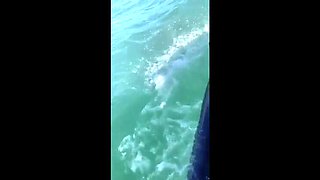 Young Wife Cheats on Husband with Jet Ski Instructor - Public Beach Sex