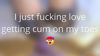 Trailer - Shoejob and a explosive huge cumshot on toes!