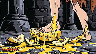 Maleficent's Dirty Feet - Experimental Cartoon Foot Fetish