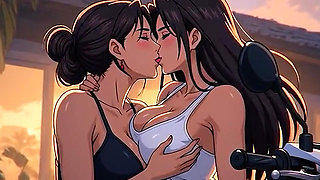 AI Generated Cartoon content, Uncensored video of 18 Year old Anime Girl, Kissing Orgasm of Mature Women
