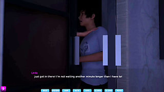Lady with big boobs and big ass finally fucks her crush - gameplay