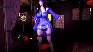 The Seductive Goddess of Virtual Flames - 3D Animation Hentai