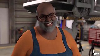 Curvy Wife Cheats on Christmas Day with Big Black Cock - Hot MILF Blowjob & Hardcore Sex