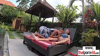 Amateurs Thai steamy licked and shagged