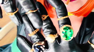 Who Doesn't Love This British Tart Smoking For You In Leather Gloves & Rings! Tina Snua Smoker