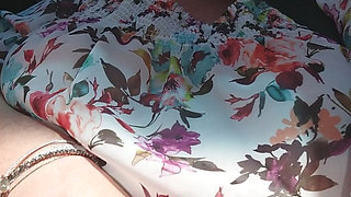 Mature Blonde Fingers Throbbing Pussy in Public Car Ride