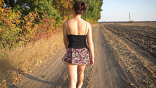 Watching Girl Walks Outdoors Upskrt Full Back Panties