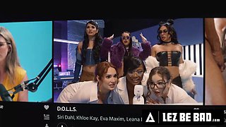 LEZ BE BAD - Wild Bella Rolland  Gizelle Blanco STRAP-ON DP Victoria Voxxx In Yoga Threesome: Porn