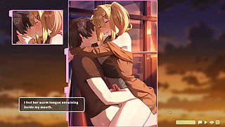 Hentai Game - Summer Clover - Ferris Wheel Sex - Fucking the Blonde on the Ferris Wheel